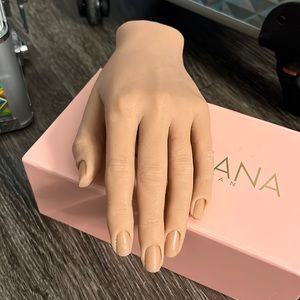 Red Iguana nail poseable  practice hand 2.0 left